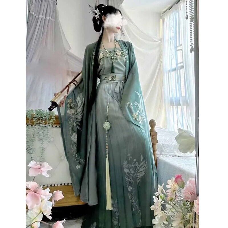 Hanfu Dress Song Dynasty Cape Tops Skirt Women Chinese Classical Vintage Female-