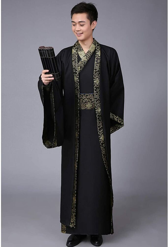 Chinese Hanfu for Men Ancient Classical Traditional Tang Suit Dynasty Outfit