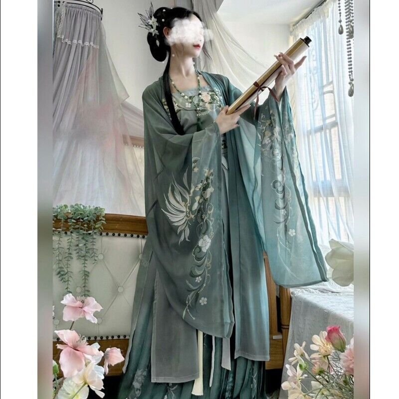 Hanfu Dress Song Dynasty Cape Tops Skirt Women Chinese Classical Vintage Female-