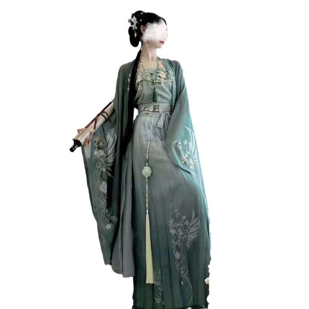 Hanfu Dress Song Dynasty Cape Tops Skirt Women Chinese Classical Vintage Female-