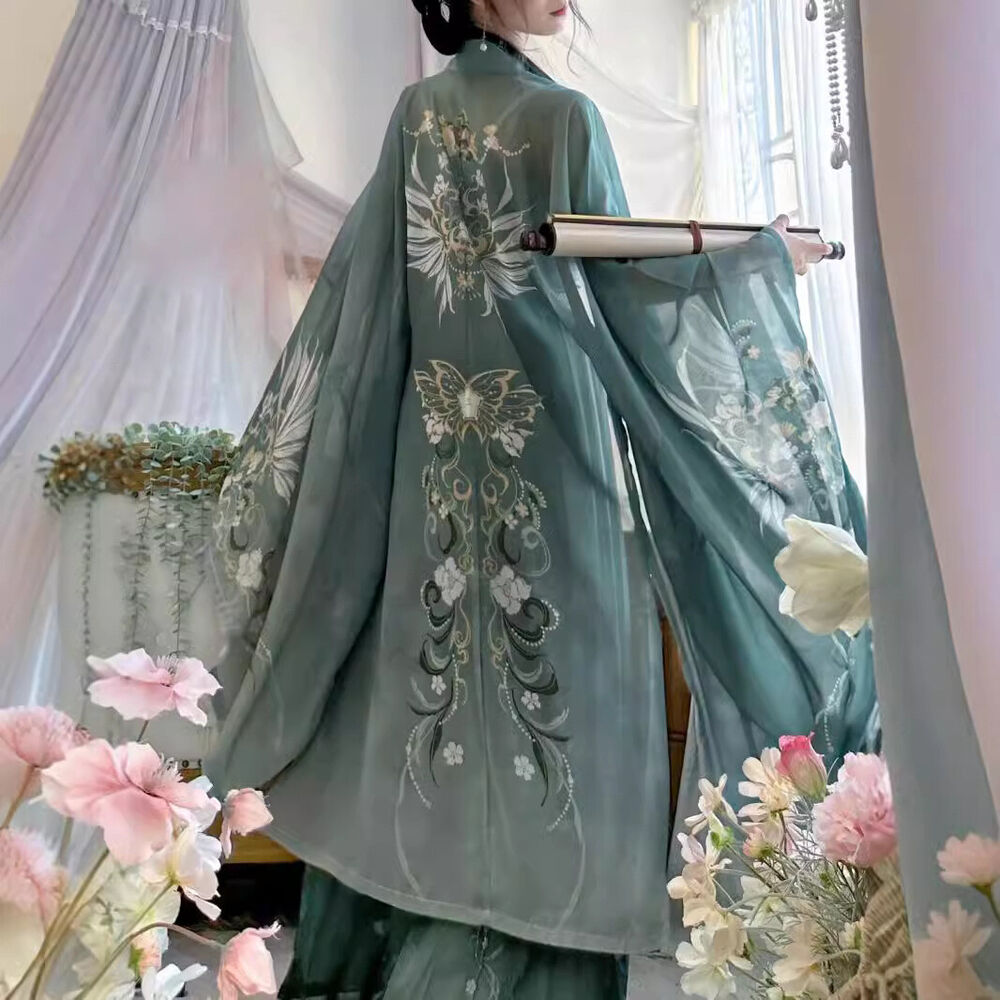 Hanfu Dress Song Dynasty Cape Tops Skirt Women Chinese Classical Vintage Female-