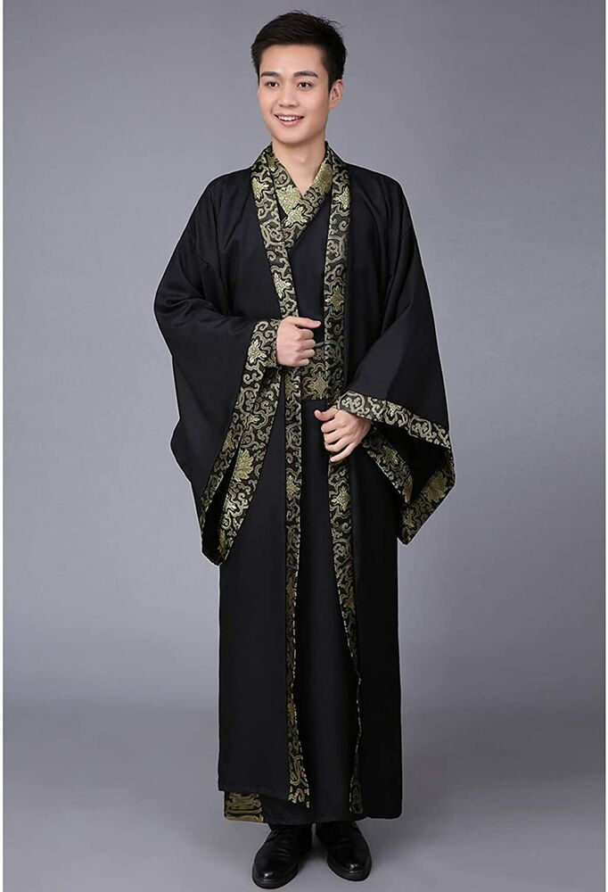 Chinese Hanfu for Men Ancient Classical Traditional Tang Suit Dynasty Outfit