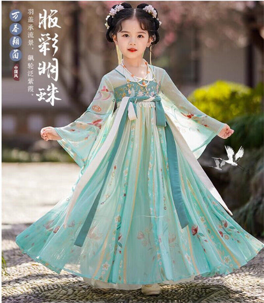 Chinese Traditional Girls Hanfu Dress Fairy Costume Girl Photography Cosplay