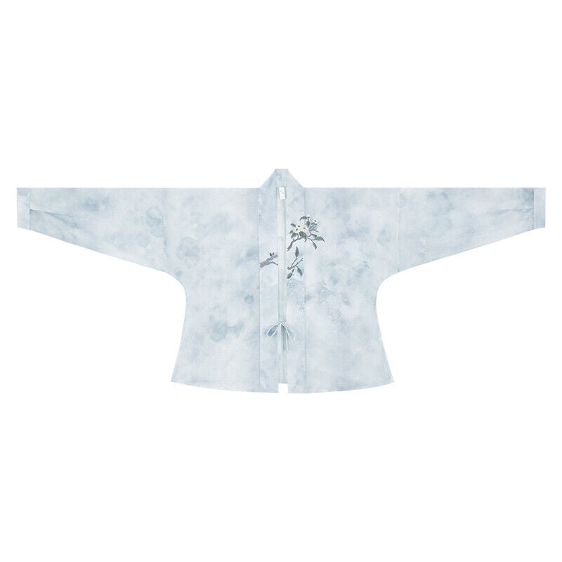 Summer Song Dynasty Gray Hanfu by YandanHanfu short shirt skirt | Chinese style